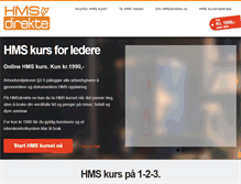 Tablet Screenshot of hmsdirekte.no
